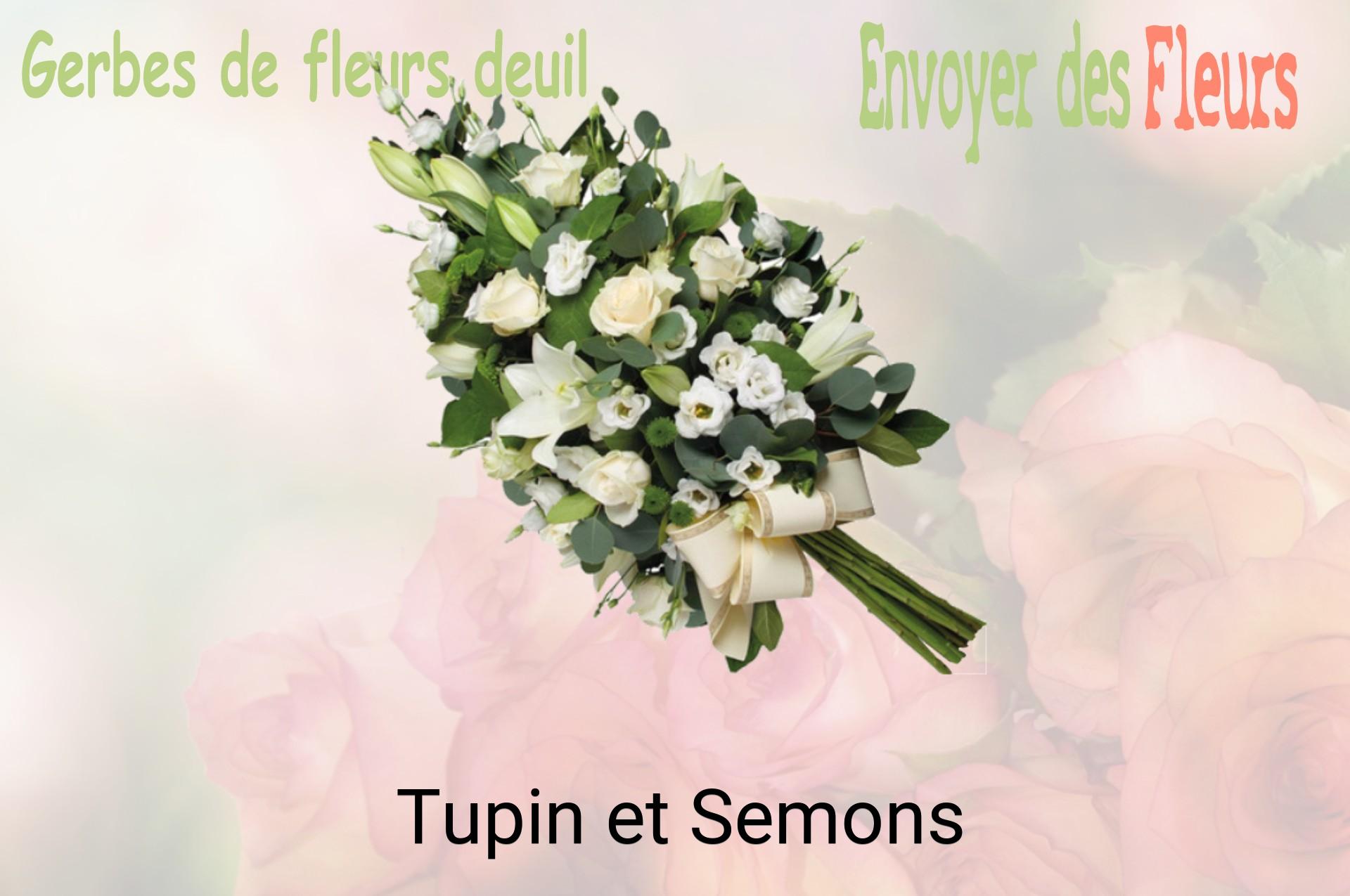 Gerbe de fleurs de deuil livrée à Tupin-et-Semons